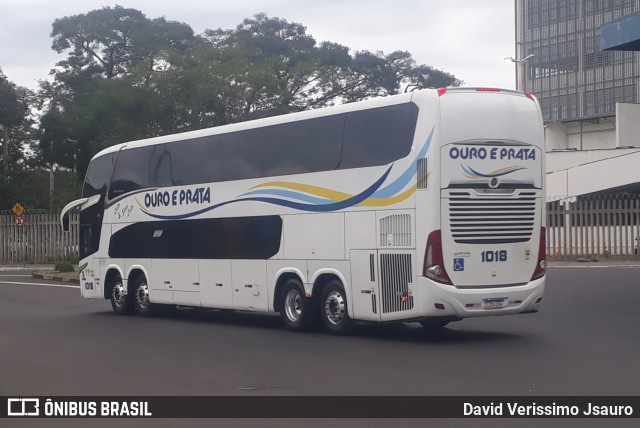 Viação Ouro e Prata 1018 na cidade de Porto Alegre, Rio Grande do Sul, Brasil, por David Verissimo Jsauro. Número da foto: #13100231.