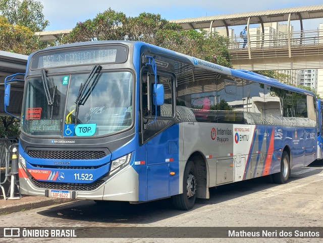 Viação Pirajuçara 11.522 na cidade de São Paulo, São Paulo, Brasil, por Matheus Neri dos Santos. Número da foto: #13099656.