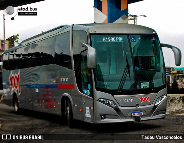 Auto Viação 1001 RJ 108.141 na cidade de Rio de Janeiro, Rio de Janeiro, Brasil, por Tadeu Vasconcelos. Número da foto: #13099933.