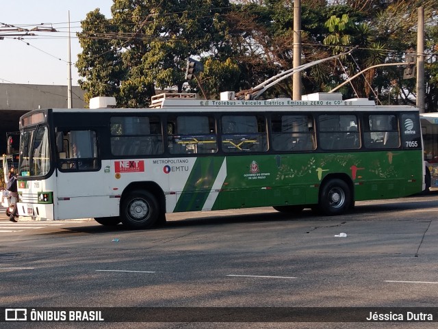 Next Mobilidade - ABC Sistema de Transporte 7055 na cidade de São Paulo, São Paulo, Brasil, por Jéssica Dutra. Número da foto: #13100589.