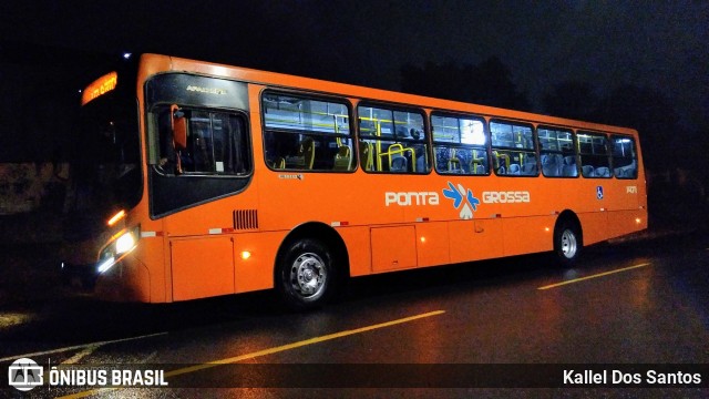 VCG - Viação Campos Gerais 1471 na cidade de Ponta Grossa, Paraná, Brasil, por Kallel Dos Santos. Número da foto: #13101630.