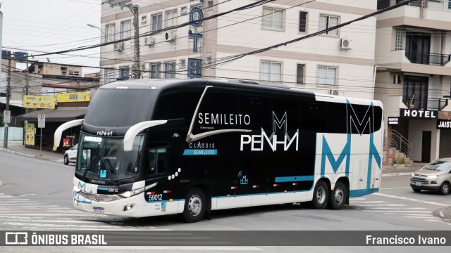 Empresa de Ônibus Nossa Senhora da Penha 59012 na cidade de Balneário Camboriú, Santa Catarina, Brasil, por Francisco Ivano. Número da foto: #13102197.