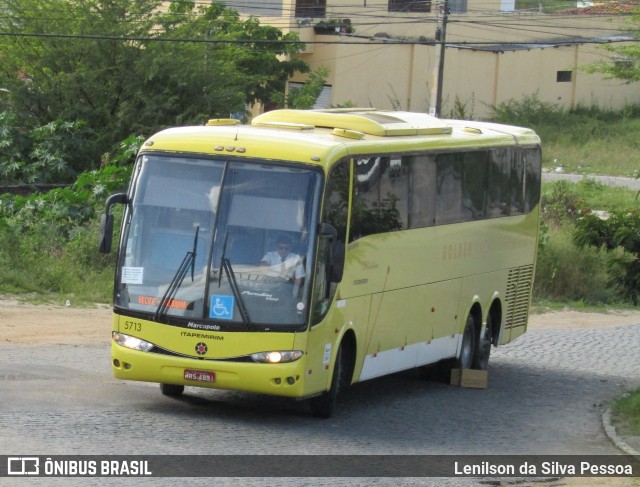 Viação Itapemirim 5713 na cidade de Caruaru, Pernambuco, Brasil, por Lenilson da Silva Pessoa. Número da foto: #13101441.