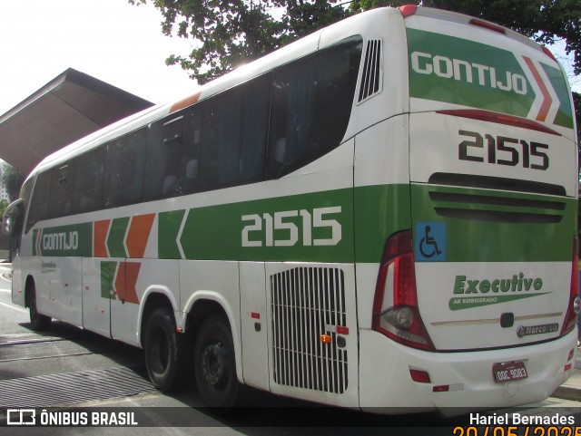 Empresa Gontijo de Transportes 21515 na cidade de São José do Rio Preto, São Paulo, Brasil, por Hariel Bernades. Número da foto: #13100521.