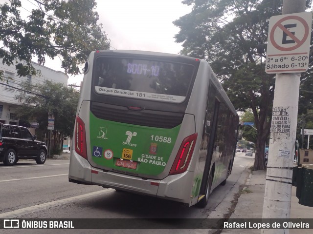 Viação Santa Brígida 1 0588 na cidade de São Paulo, São Paulo, Brasil, por Rafael Lopes de Oliveira. Número da foto: #13099667.