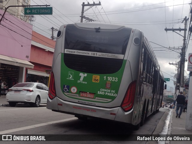 Viação Santa Brígida 1 1033 na cidade de São Paulo, São Paulo, Brasil, por Rafael Lopes de Oliveira. Número da foto: #13101674.