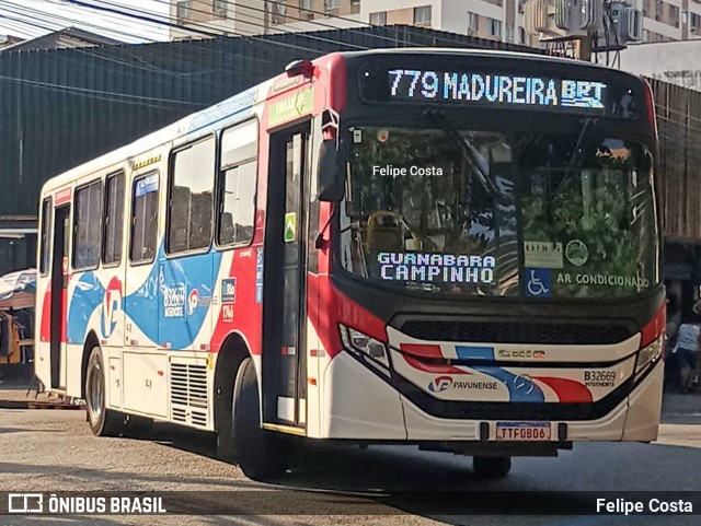 Viação Pavunense B32669 na cidade de Rio de Janeiro, Rio de Janeiro, Brasil, por Felipe Costa. Número da foto: #13100568.