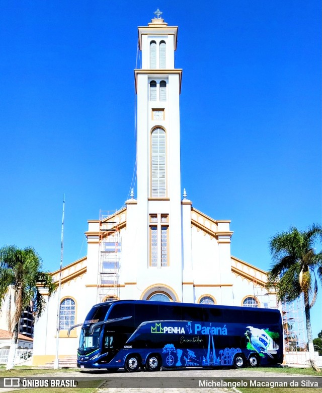 Empresa de Ônibus Nossa Senhora da Penha 65005 na cidade de Lapa, Paraná, Brasil, por Michelangelo Macagnan da Silva. Número da foto: #13102279.