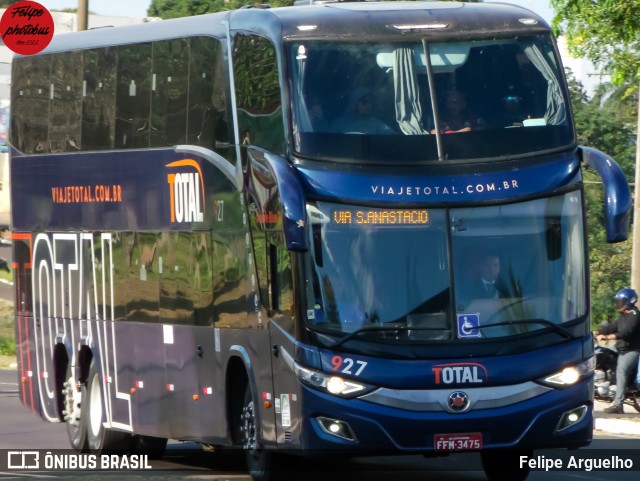 Viação Total 927 na cidade de Campo Grande, Mato Grosso do Sul, Brasil, por Felipe Arguelho. Número da foto: #13102218.
