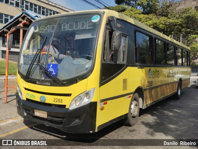 Viação Elite 2288 na cidade de Volta Redonda, Rio de Janeiro, Brasil, por Danilo  Ribeiro. Número da foto: #13100003.