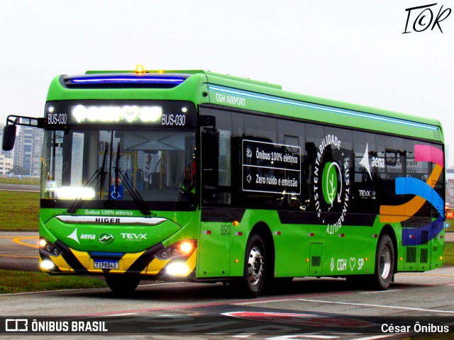 AENA Congonhas Airport BUS-030 na cidade de São Paulo, São Paulo, Brasil, por César Ônibus. Número da foto: #13180034.