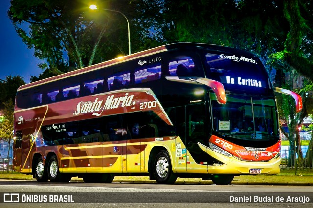 Santa Maria Fretamento e Turismo > Transportes Santa Maria(SP) 2700 na cidade de Curitiba, Paraná, Brasil, por Daniel Budal de Araújo. Número da foto: #13178665.