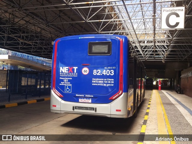 Next Mobilidade - ABC Sistema de Transporte 82.403 na cidade de São Bernardo do Campo, São Paulo, Brasil, por Adriano Ônibus . Número da foto: #13178386.