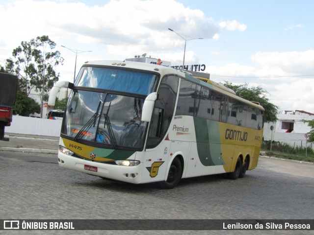 Empresa Gontijo de Transportes 14475 na cidade de Caruaru, Pernambuco, Brasil, por Lenilson da Silva Pessoa. Número da foto: #13179086.