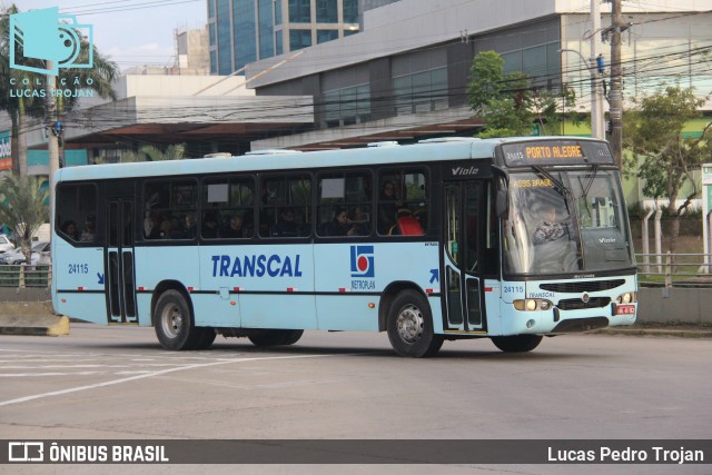 Transcal Sul Transportes Coletivos 24115 na cidade de Porto Alegre, Rio Grande do Sul, Brasil, por Lucas Pedro Trojan. Número da foto: #13180107.