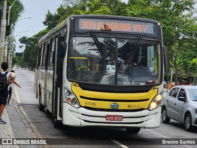 Real Auto Ônibus A41186 na cidade de Rio de Janeiro, Rio de Janeiro, Brasil, por Brenno Santos. Número da foto: #13178592.