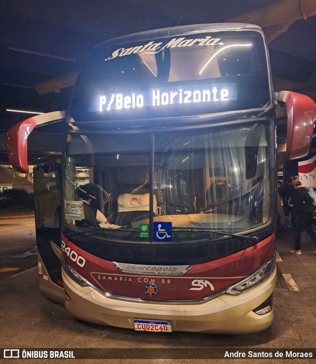 Santa Maria Fretamento e Turismo > Transportes Santa Maria(SP) 2400 na cidade de São Paulo, São Paulo, Brasil, por Andre Santos de Moraes. Número da foto: #13179294.