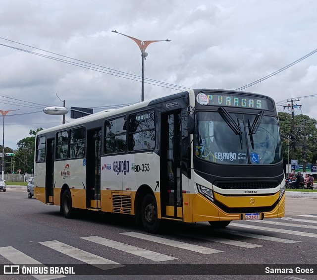 Belém Rio Transportes BD-353 na cidade de Belém, Pará, Brasil, por Samara Goes. Número da foto: #13179036.