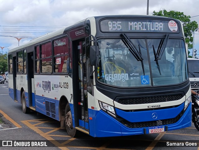 Auto Viação Monte Cristo AL-039 na cidade de Belém, Pará, Brasil, por Samara Goes. Número da foto: #13179125.