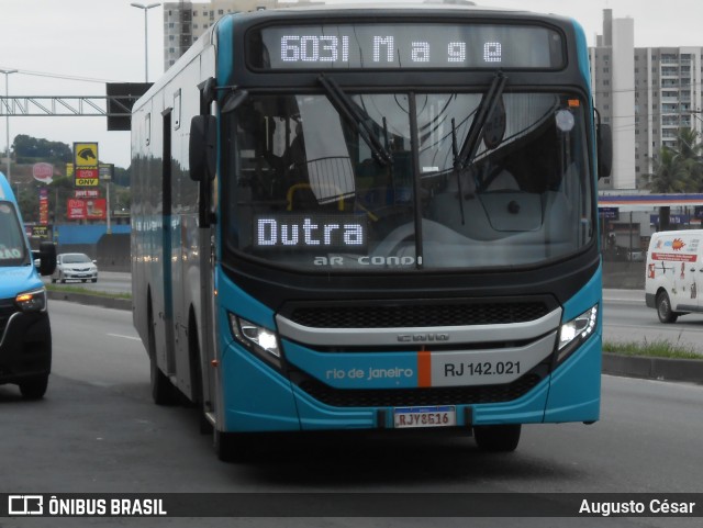 Expresso Rio de Janeiro RJ 142.021 na cidade de Duque de Caxias, Rio de Janeiro, Brasil, por Augusto César. Número da foto: #13178032.