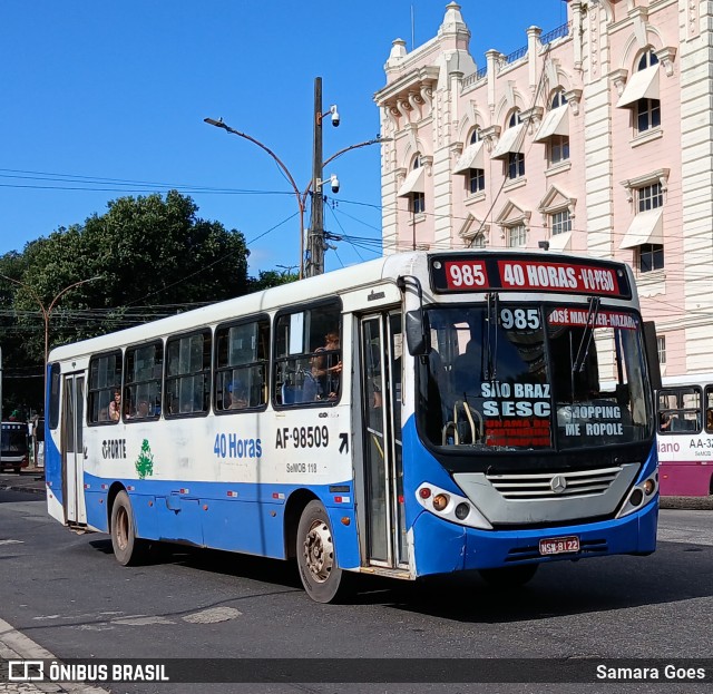Viação Forte AF-98509 na cidade de Belém, Pará, Brasil, por Samara Goes. Número da foto: #13178494.