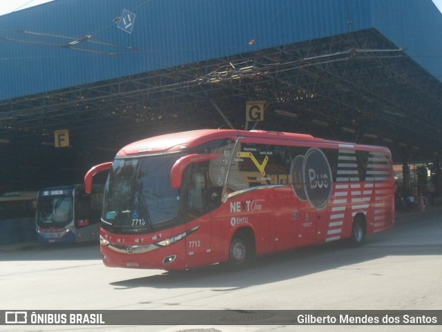 Next Mobilidade - ABC Sistema de Transporte 7713 na cidade de Santo André, São Paulo, Brasil, por Gilberto Mendes dos Santos. Número da foto: #13178060.