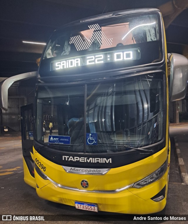 Viação Nova Itapemirim 40396 na cidade de São Paulo, São Paulo, Brasil, por Andre Santos de Moraes. Número da foto: #13179301.