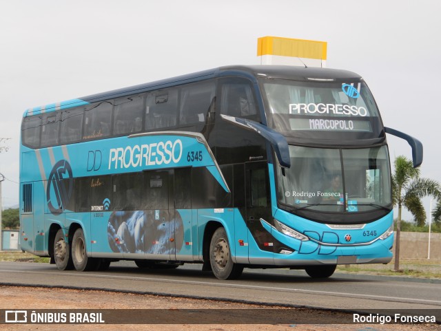 Auto Viação Progresso 6345 na cidade de Paulo Afonso, Bahia, Brasil, por Rodrigo Fonseca. Número da foto: #13180165.