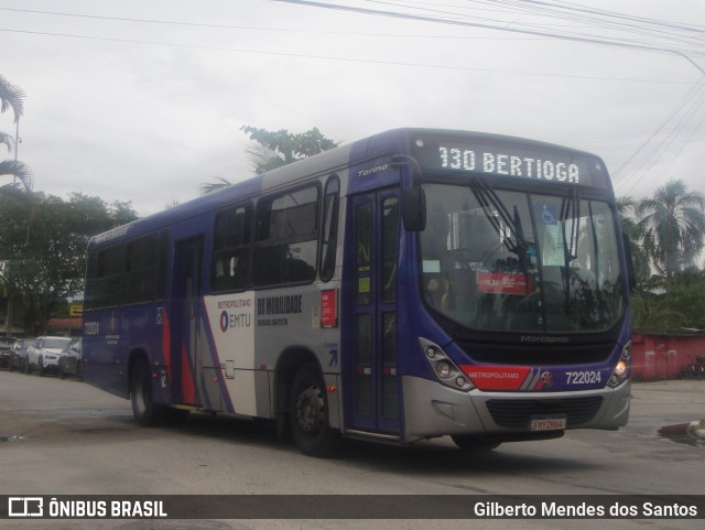 BR Mobilidade Baixada Santista 722024 na cidade de Bertioga, São Paulo, Brasil, por Gilberto Mendes dos Santos. Número da foto: #13178061.