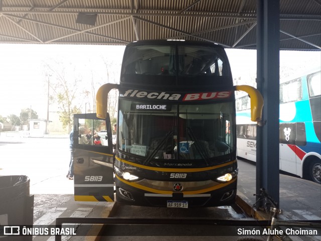 Flecha Bus 58113 na cidade de Venado Tuerto, General López, Santa Fe, Argentina, por Simón Aluhe Choiman. Número da foto: #13179996.
