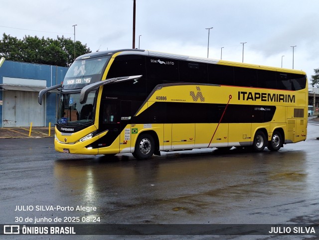 Viação Nova Itapemirim 40886 na cidade de Porto Alegre, Rio Grande do Sul, Brasil, por JULIO SILVA. Número da foto: #13178649.