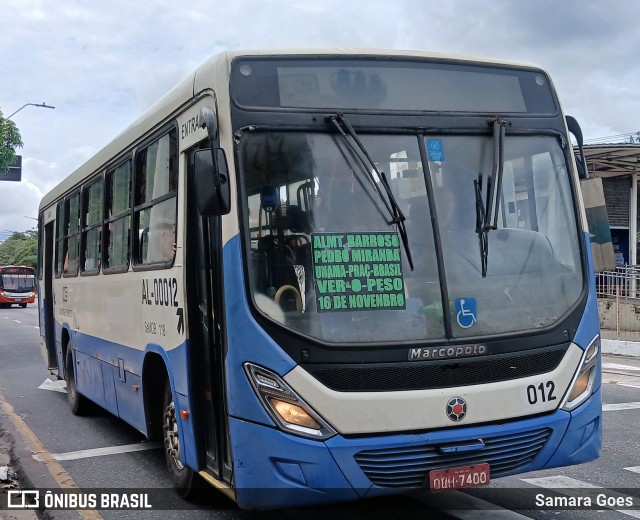 Auto Viação Monte Cristo AL-00012 na cidade de Belém, Pará, Brasil, por Samara Goes. Número da foto: #13179049.