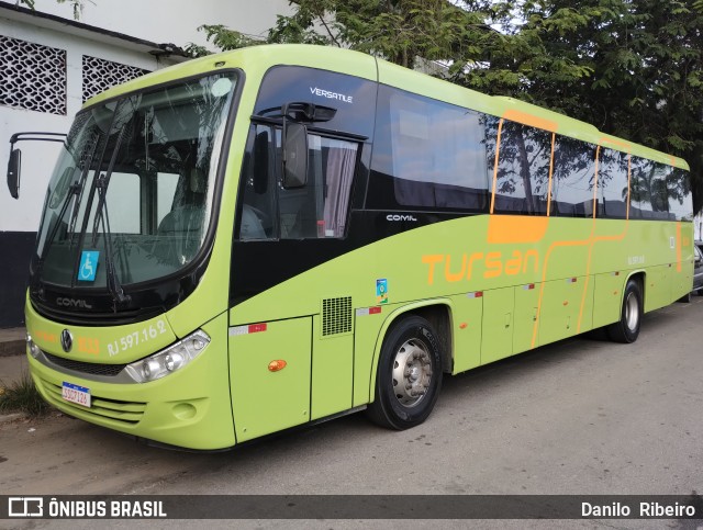Tursan - Turismo Santo André 1033 (RJ 597.162) na cidade de Barra Mansa, Rio de Janeiro, Brasil, por Danilo  Ribeiro. Número da foto: #13180393.