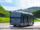 Araucária Transportes Coletivos 424 na cidade de Novo Lino, Alagoas, Brasil, por Wesley Barros. Número da foto: #:id.