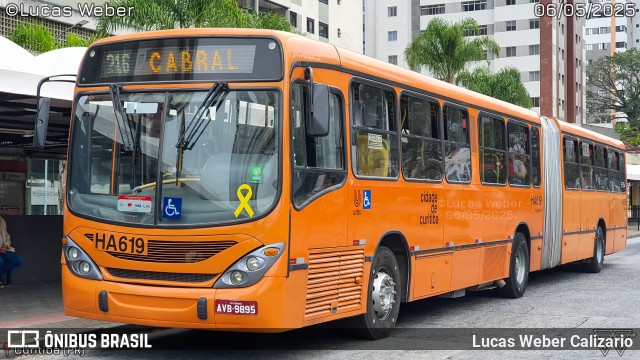Auto Viação Redentor HA619 na cidade de Curitiba, Paraná, Brasil, por Lucas Weber Calizario. Número da foto: #13103394.