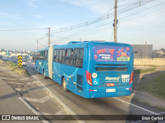 Biguaçu Transportes Coletivos Administração e Participação 1317 na cidade de Biguaçu, Santa Catarina, Brasil, por Gian Carlos. Número da foto: #13103714.