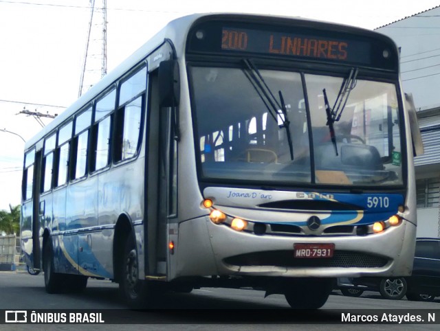 Viação Joana D´arc 5910 na cidade de Linhares, Espírito Santo, Brasil, por Marcos Ataydes. N. Número da foto: #13102593.