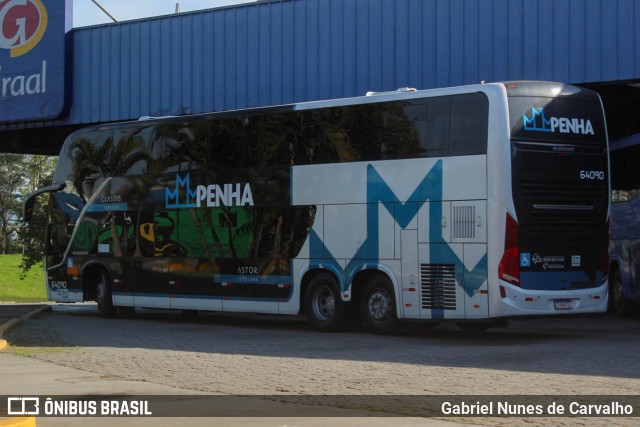 Empresa de Ônibus Nossa Senhora da Penha 64090 na cidade de Resende, Rio de Janeiro, Brasil, por Gabriel Nunes de Carvalho. Número da foto: #13103196.