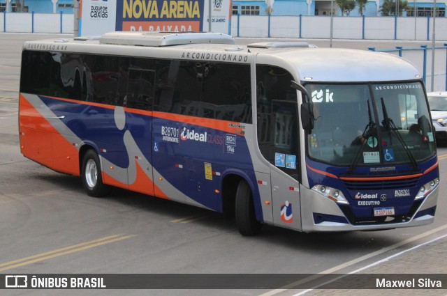 Viação Ideal B28701 na cidade de Duque de Caxias, Rio de Janeiro, Brasil, por Maxwel Silva. Número da foto: #13103036.