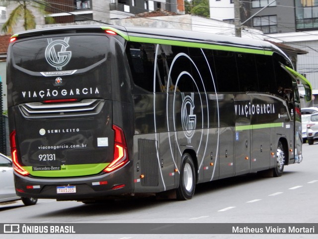 Viação Garcia 92131 na cidade de Joinville, Santa Catarina, Brasil, por Matheus Vieira Mortari. Número da foto: #13103183.