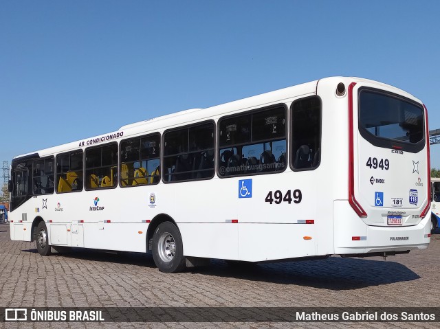 Onicamp Transporte Coletivo 4949 na cidade de Campinas, São Paulo, Brasil, por Matheus Gabriel dos Santos. Número da foto: #13105304.