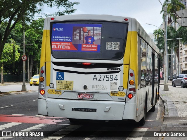 Transportes Vila Isabel A27594 na cidade de Rio de Janeiro, Rio de Janeiro, Brasil, por Brenno Santos. Número da foto: #13104005.