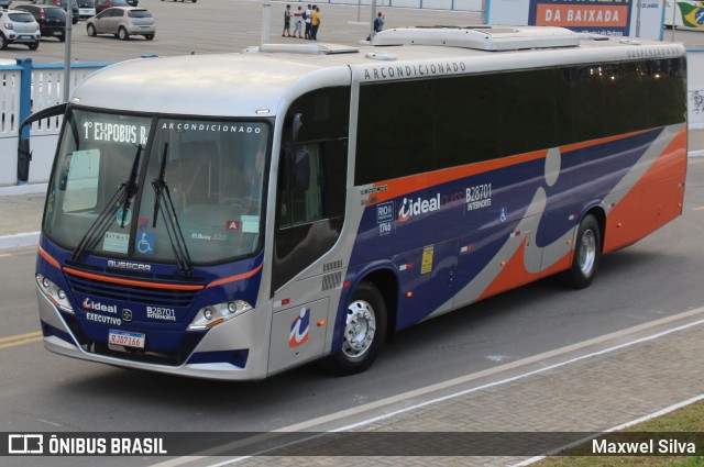 Viação Ideal B28701 na cidade de Duque de Caxias, Rio de Janeiro, Brasil, por Maxwel Silva. Número da foto: #13103041.