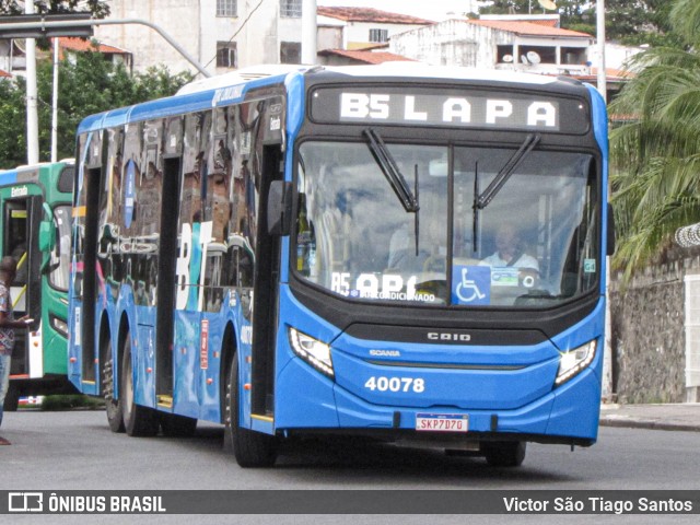 BRT Salvador 40078 na cidade de Salvador, Bahia, Brasil, por Victor São Tiago Santos. Número da foto: #13104849.