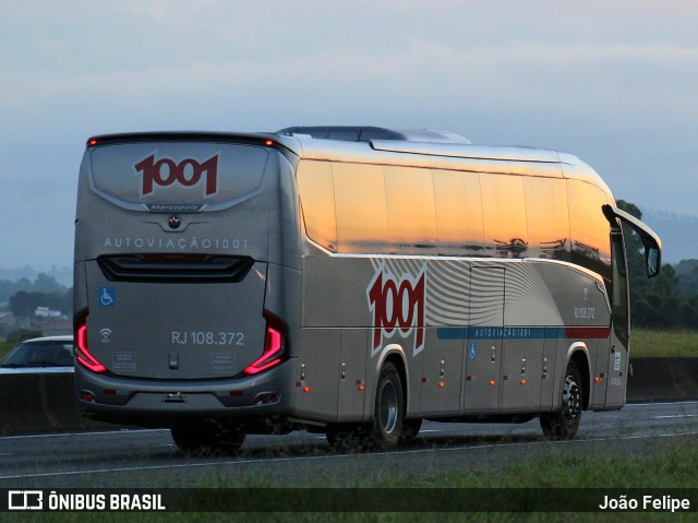 Auto Viação 1001 RJ 108.372 na cidade de Canas, São Paulo, Brasil, por João Felipe. Número da foto: #13102823.