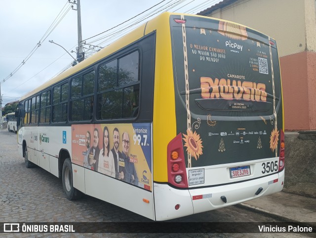 Coletivo Transportes 3505 na cidade de Caruaru, Pernambuco, Brasil, por Vinicius Palone. Número da foto: #13102670.