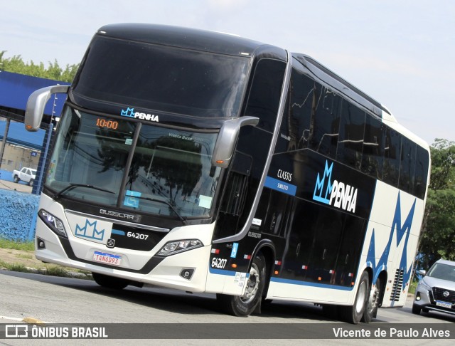 Empresa de Ônibus Nossa Senhora da Penha 64207 na cidade de São Paulo, São Paulo, Brasil, por Vicente de Paulo Alves. Número da foto: #13103113.