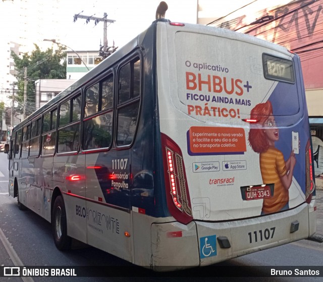 Auto Omnibus Floramar 11107 na cidade de Belo Horizonte, Minas Gerais, Brasil, por Bruno Santos. Número da foto: #13103485.