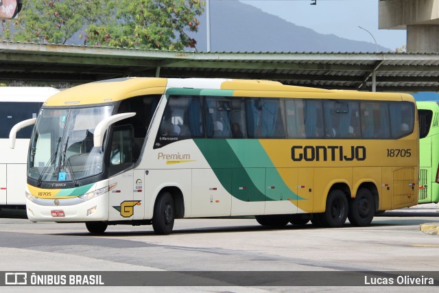 Empresa Gontijo de Transportes 18705 na cidade de Rio de Janeiro, Rio de Janeiro, Brasil, por Lucas Oliveira. Número da foto: #13103484.