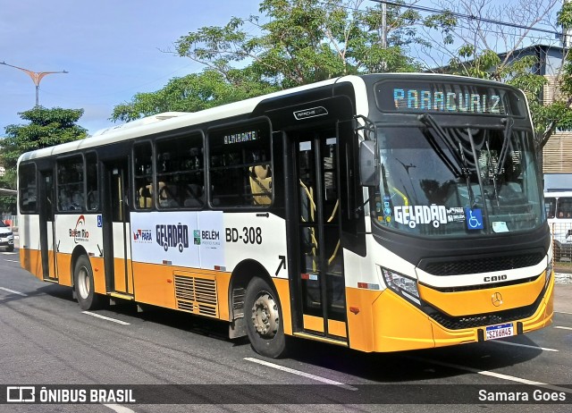 Belém Rio Transportes BD-308 na cidade de Belém, Pará, Brasil, por Samara Goes. Número da foto: #13103011.